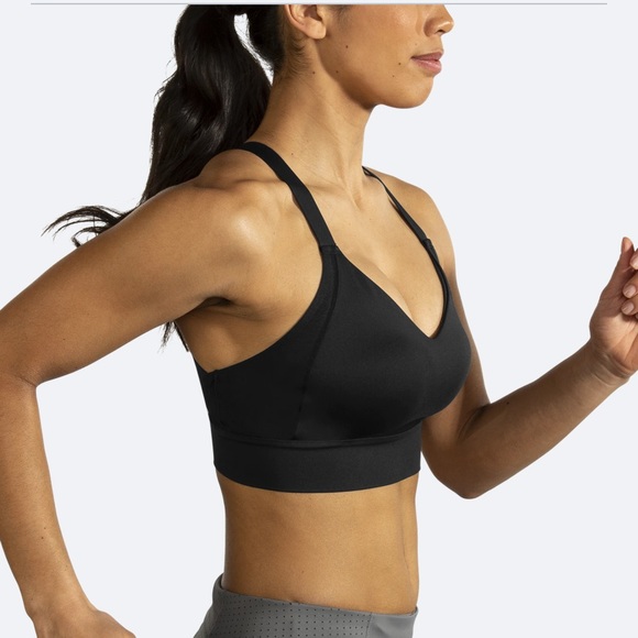 Brooks drive interlace run sports bra black 38 A/B - Picture 1 of 13